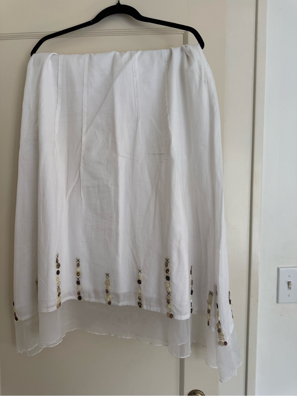 J.Jill White Embellished Women's Skirt